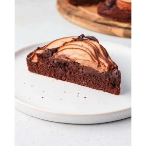 Chocolate pear tart (gluten-free, lactose-free)